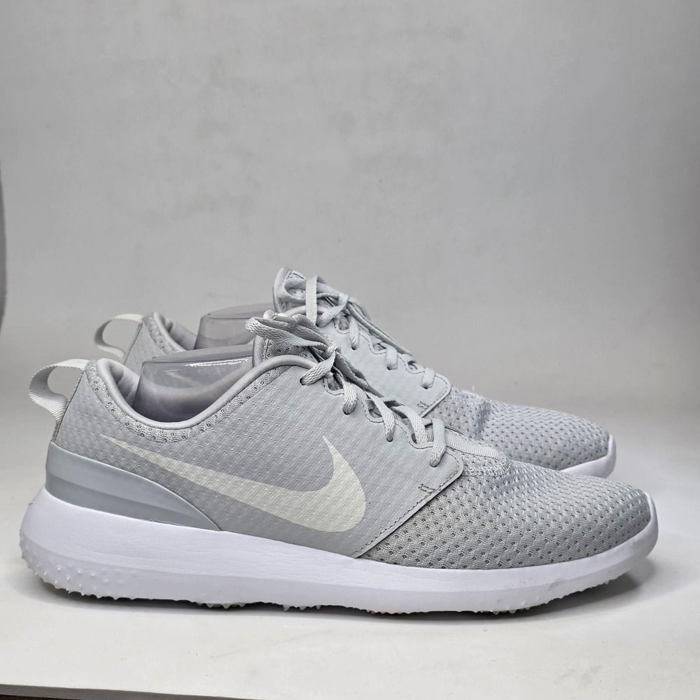Nike Roshe G Shoes Men's Size 11.5 Pure Platinum Gray White Spikeless Golf Shoe